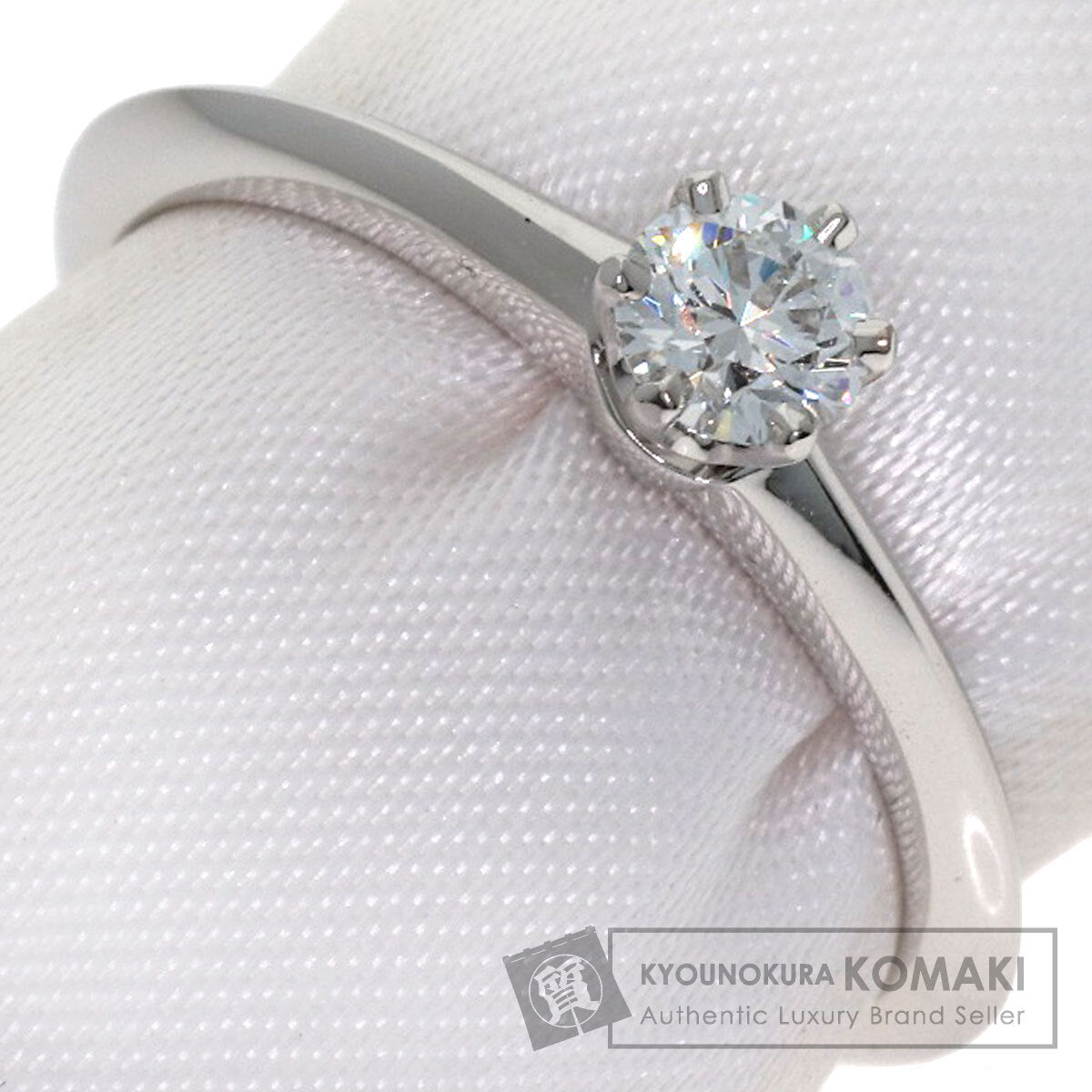 TIFFANY&Co. Solitaire Diamond Ring Platinum PT950 Ladies [Used]