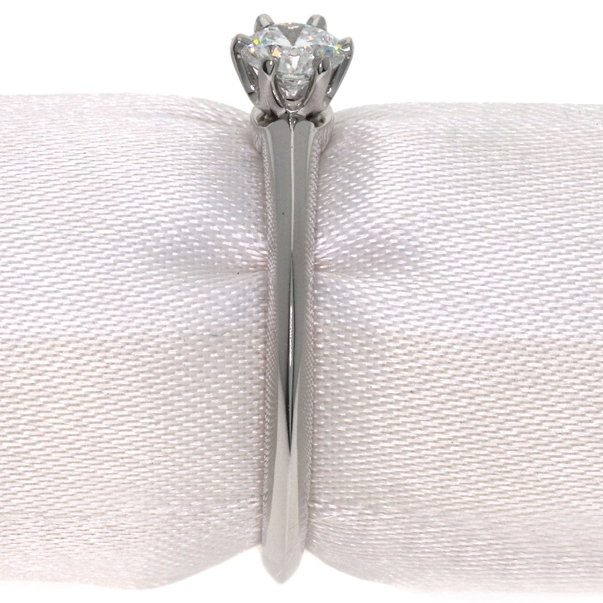 TIFFANY&Co. Solitaire Diamond Ring Platinum PT950 Ladies [Used]