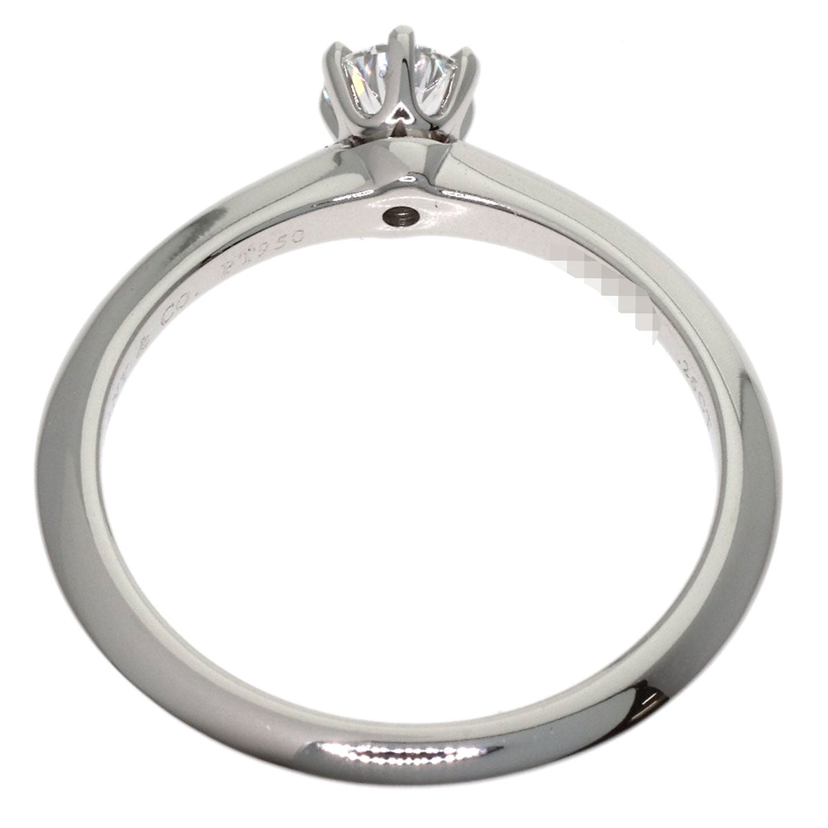 TIFFANY&Co. Solitaire Diamond Ring Platinum PT950 Ladies [Used]