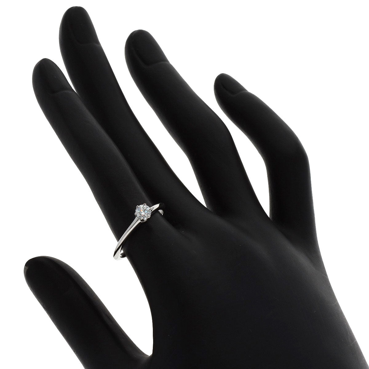 TIFFANY&Co. Solitaire Diamond Ring Platinum PT950 Ladies [Used]
