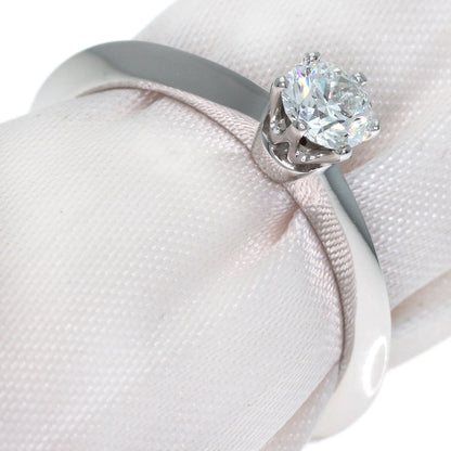 TIFFANY&Co. Solitaire Diamond Knife Edge Ring Platinum PT950 Ladies [Used]