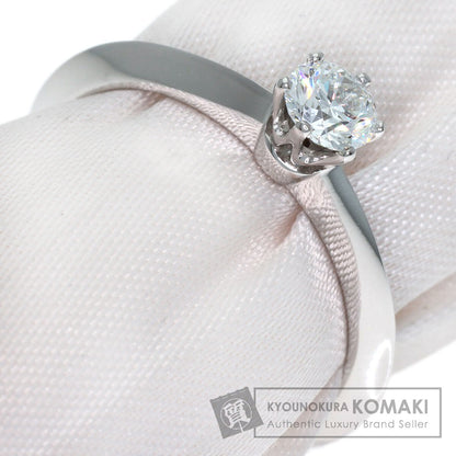 TIFFANY&Co. Solitaire Diamond Knife Edge Ring Platinum PT950 Ladies [Used]