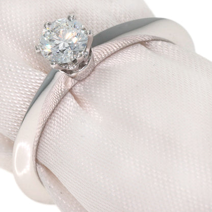 TIFFANY&Co. Solitaire Diamond Knife Edge Ring Platinum PT950 Ladies [Used]