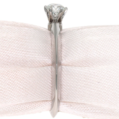 TIFFANY&Co. Solitaire Diamond Knife Edge Ring Platinum PT950 Ladies [Used]
