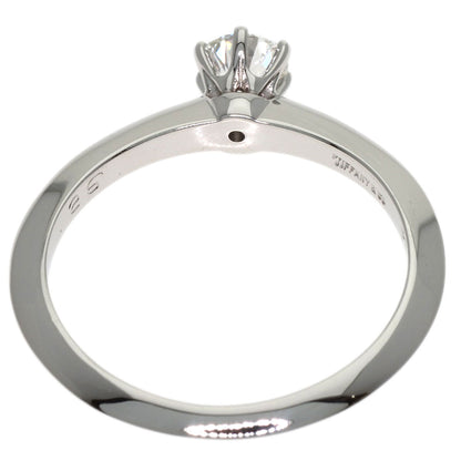 TIFFANY&Co. Solitaire Diamond Knife Edge Ring Platinum PT950 Ladies [Used]
