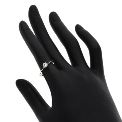 TIFFANY&Co. Solitaire Diamond Knife Edge Ring Platinum PT950 Ladies [Used]
