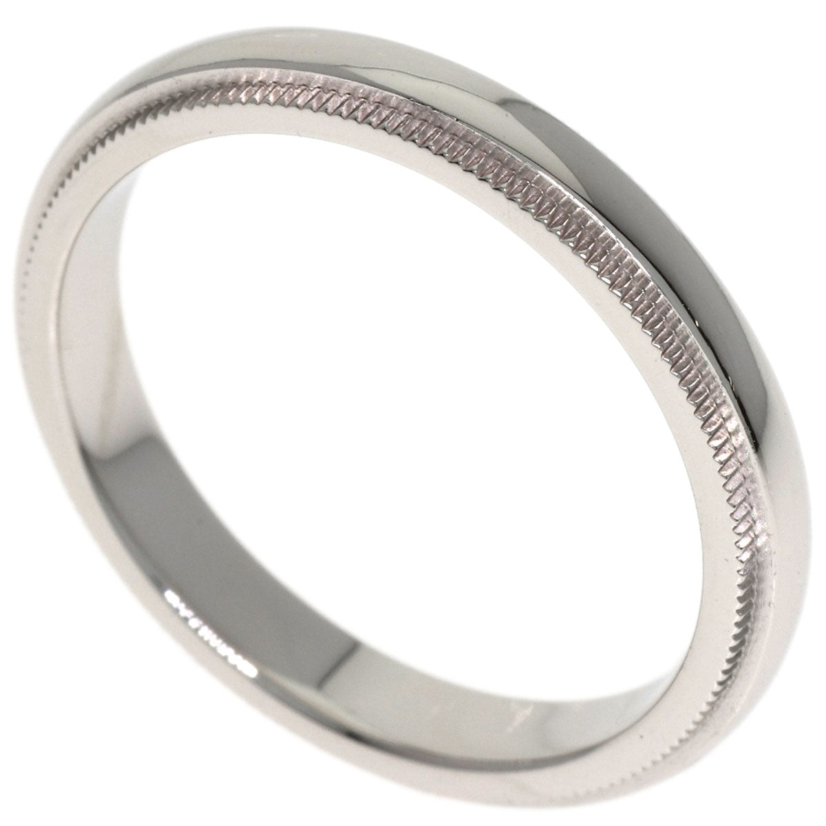 TIFFANY&Co. Milgrain Ring Platinum PT950 Ladies [Used]