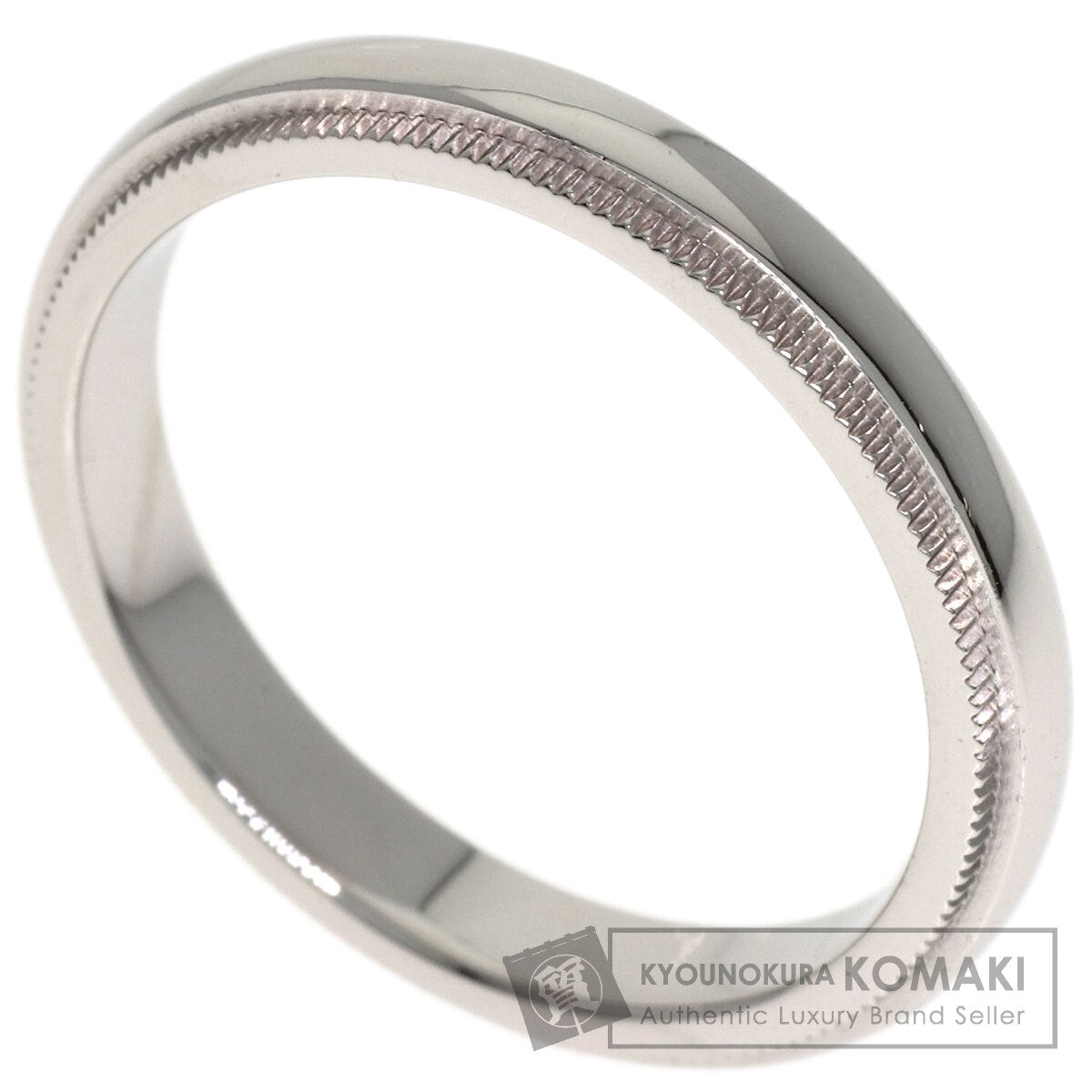 TIFFANY&Co. Milgrain Ring Platinum PT950 Ladies [Used]