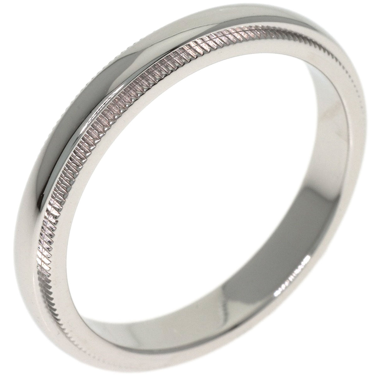 TIFFANY&Co. Milgrain Ring Platinum PT950 Ladies [Used]