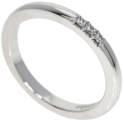 TIFFANY&Co. Forever 3P Diamond Ring Platinum PT950 Ladies [Used]