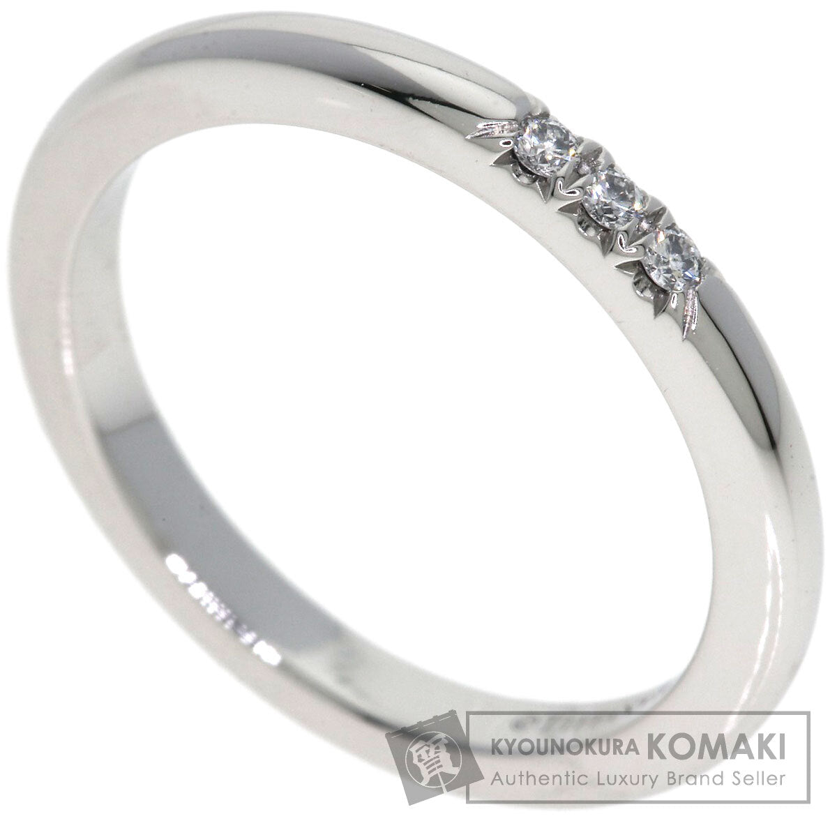 TIFFANY&Co. Forever 3P Diamond Ring Platinum PT950 Ladies [Used]