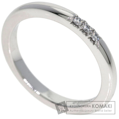 TIFFANY&Co. Forever 3P Diamond Ring Platinum PT950 Ladies [Used]