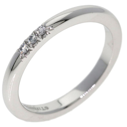 TIFFANY&Co. Forever 3P Diamond Ring Platinum PT950 Ladies [Used]