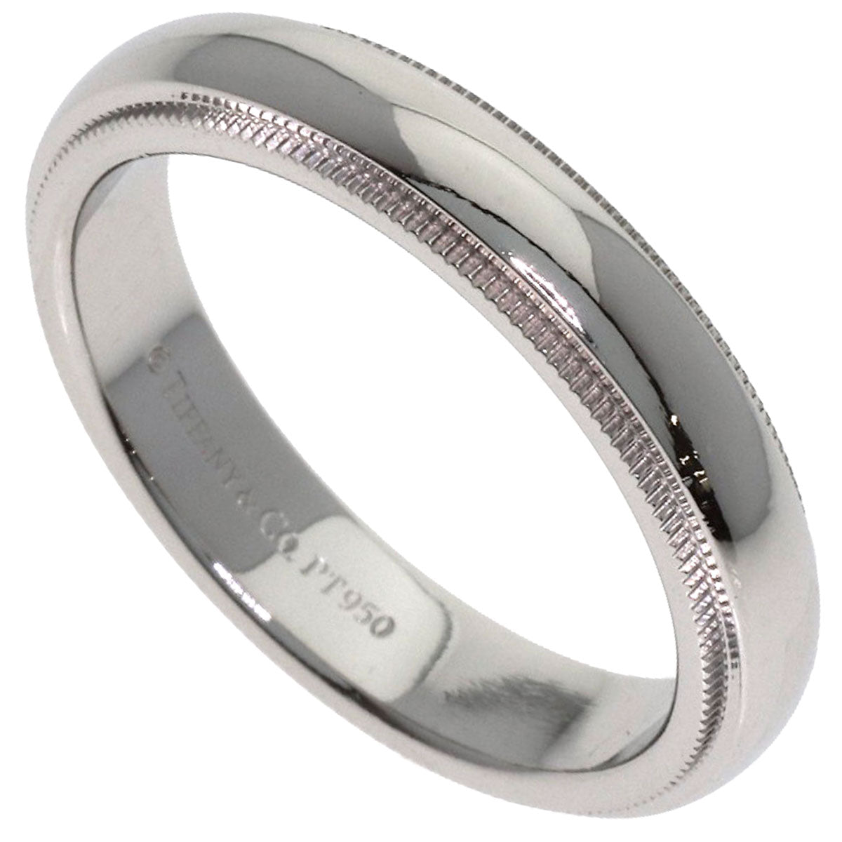 TIFFANY&Co. Milgrain Ring Platinum PT950 Ladies [Used]