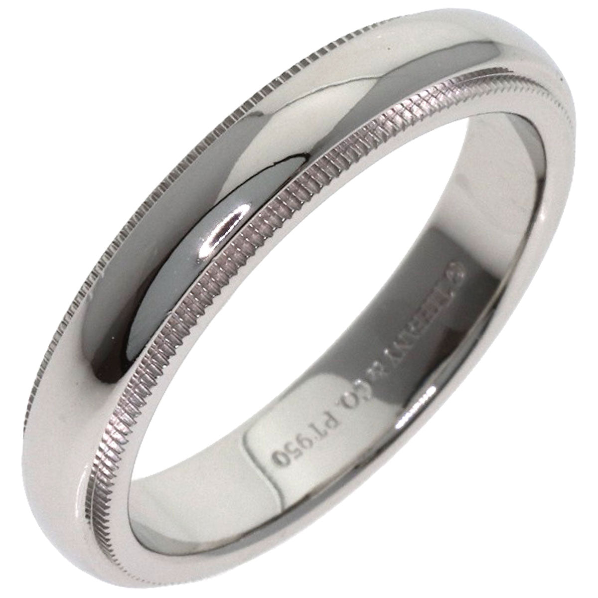 TIFFANY&Co. Milgrain Ring Platinum PT950 Ladies [Used]