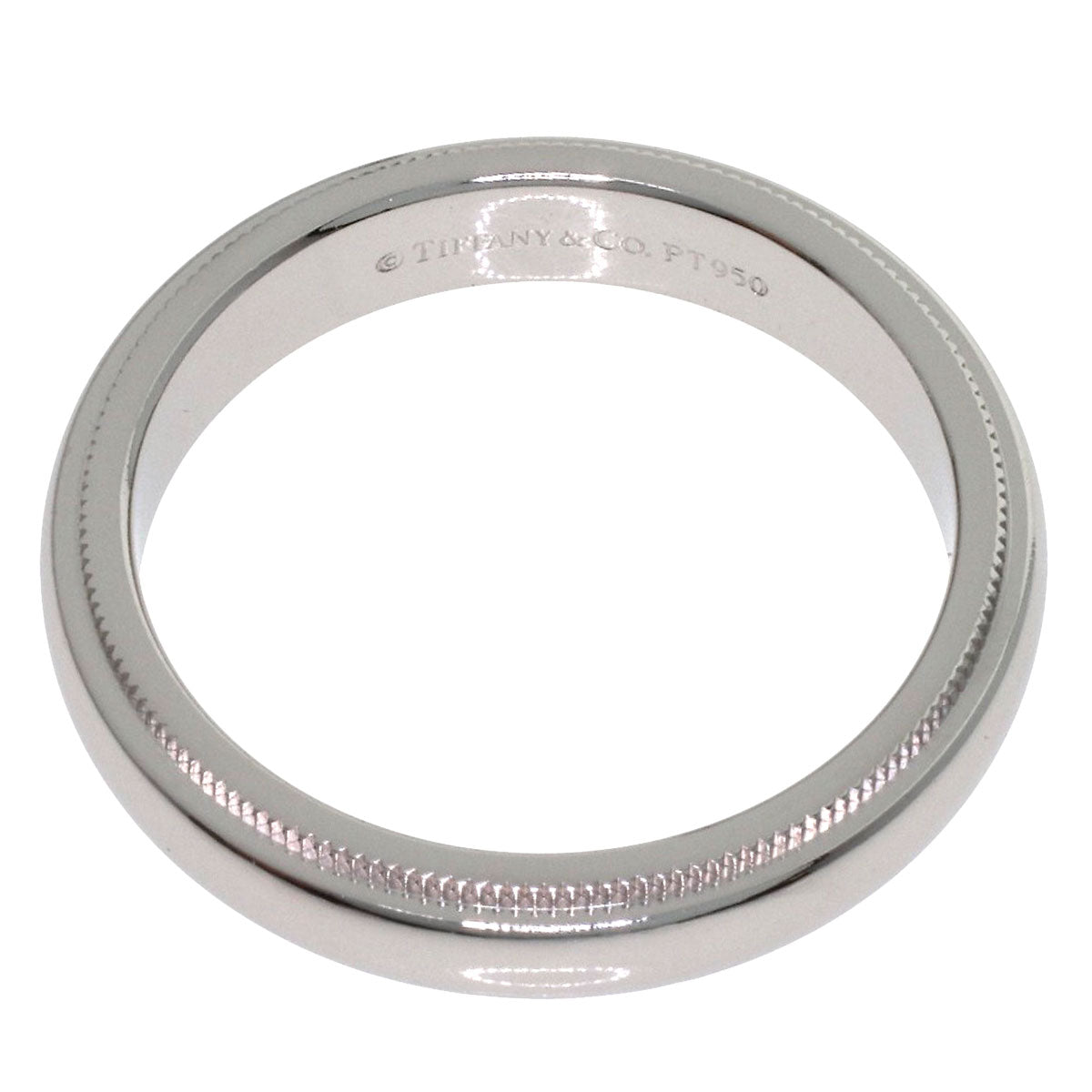 TIFFANY&Co. Milgrain Ring Platinum PT950 Ladies [Used]