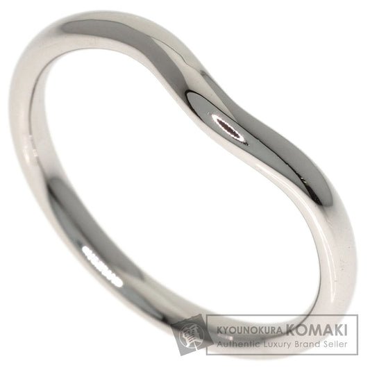 TIFFANY&Co. Curved band Ring Platinum PT950 Ladies [Used]