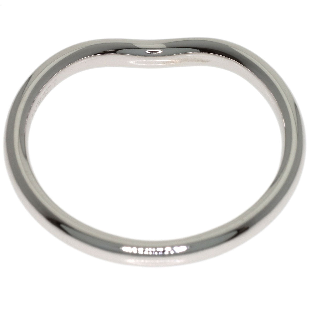 TIFFANY&Co. Curved band Ring Platinum PT950 Ladies [Used]