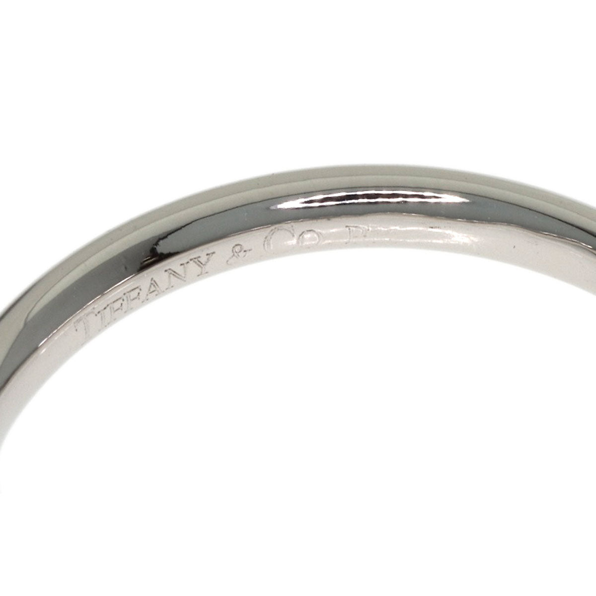 TIFFANY&Co. Curved band Ring Platinum PT950 Ladies [Used]
