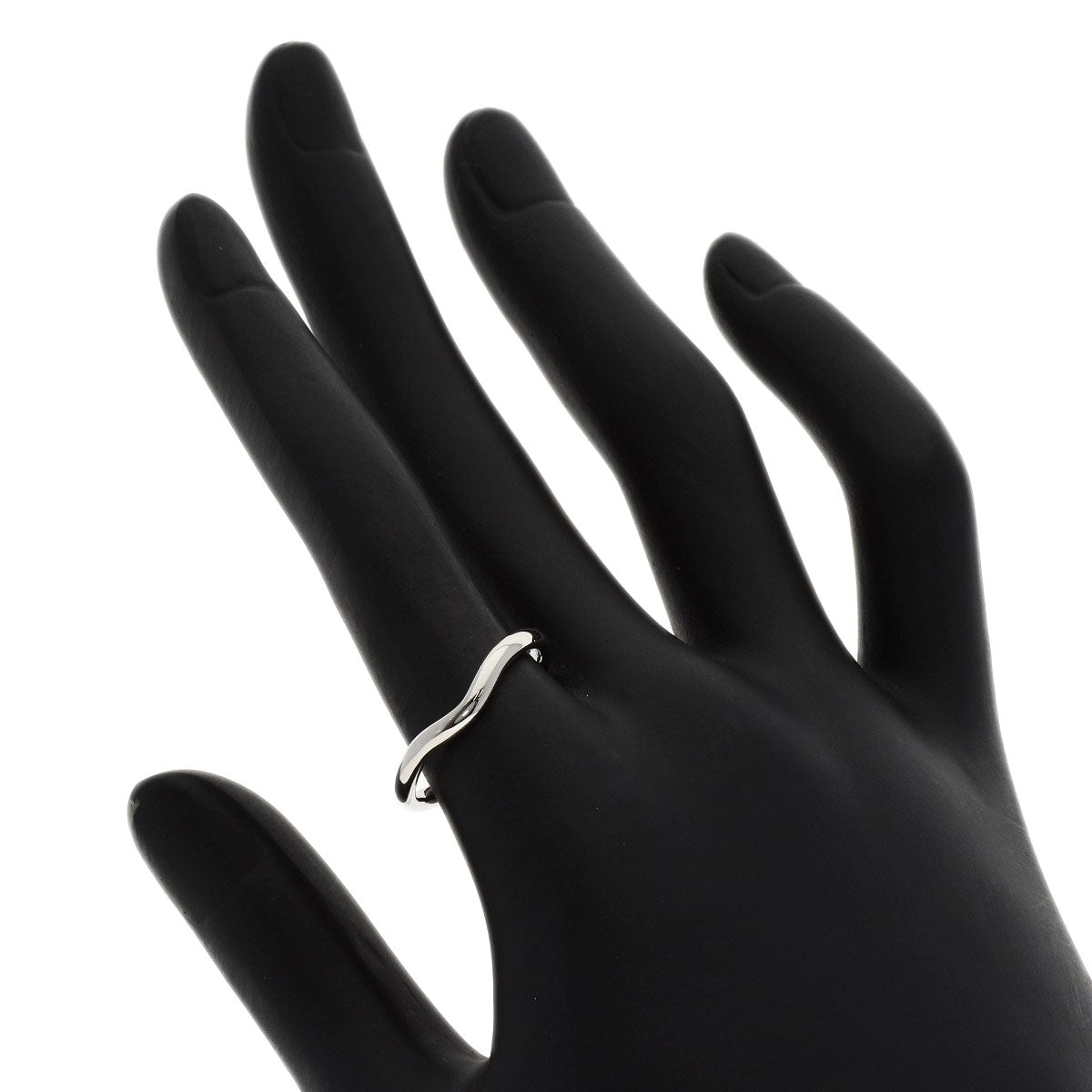TIFFANY&Co. Curved band Ring Platinum PT950 Ladies [Used]