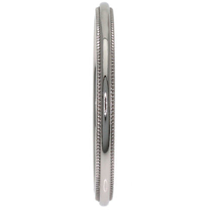 TIFFANY&Co. Milgrain Ring Platinum PT950 Ladies [Used]