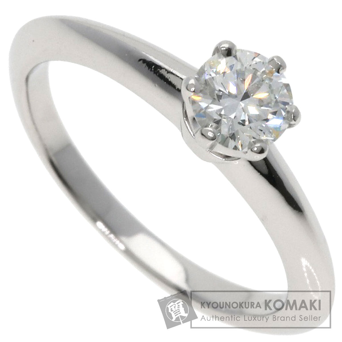 TIFFANY&Co. Solitaire Diamond G-VS1-VG Ring Platinum PT950 Ladies [Used]