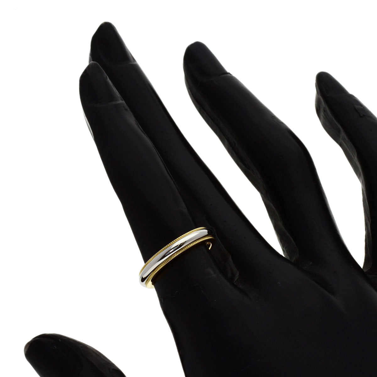 TIFFANY&Co. Milgrain Ring Platinum PT950 18K Yellow GoldLadies [Used]