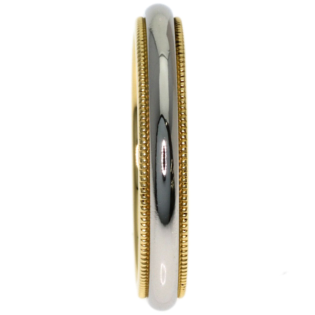 TIFFANY&Co. Milgrain Ring K18 Yellow Gold PT950Ladies [Used]