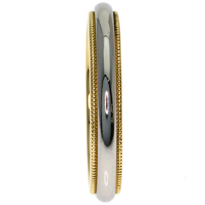 TIFFANY&Co. Milgrain Ring K18 Yellow Gold PT950Ladies [Used]