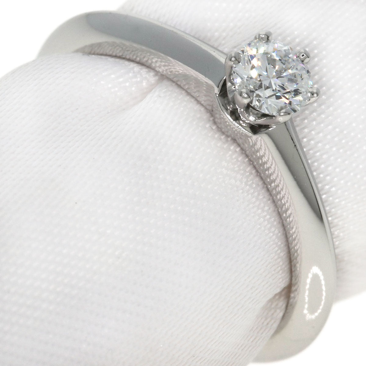 TIFFANY&Co. Solitaire Diamond Ring Platinum PT950 Ladies [Used]