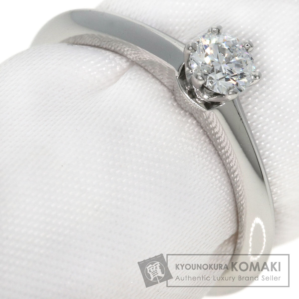 TIFFANY&Co. Solitaire Diamond Ring Platinum PT950 Ladies [Used]