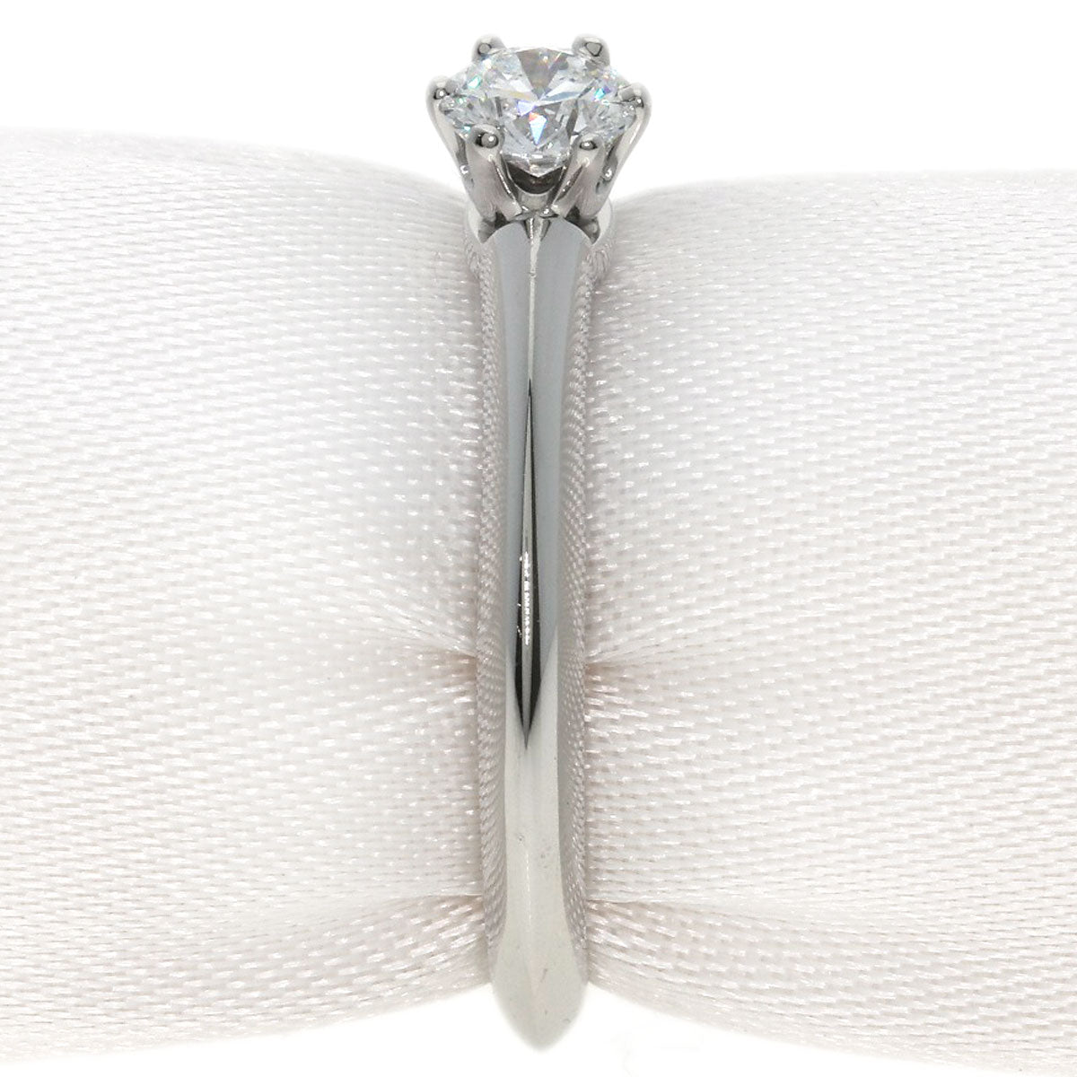 TIFFANY&Co. Solitaire Diamond Ring Platinum PT950 Ladies [Used]