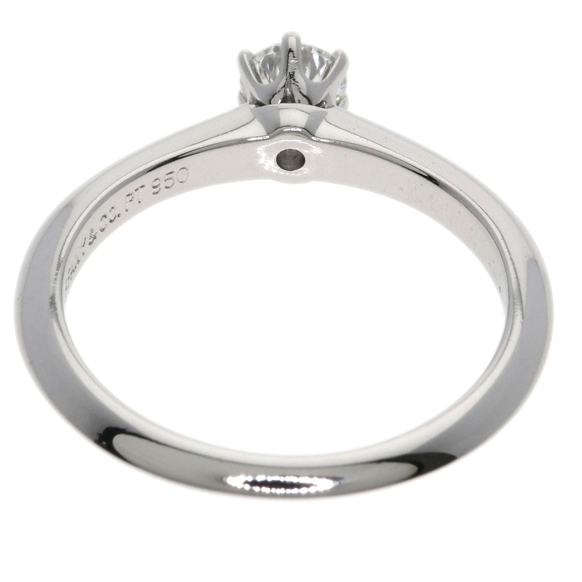 TIFFANY&Co. Solitaire Diamond Ring Platinum PT950 Ladies [Used]