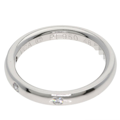 Van Cleef & Arpels Tendrement Etoile 3P Diamond #48 Ring Platinum PT950 Ladies [Used]