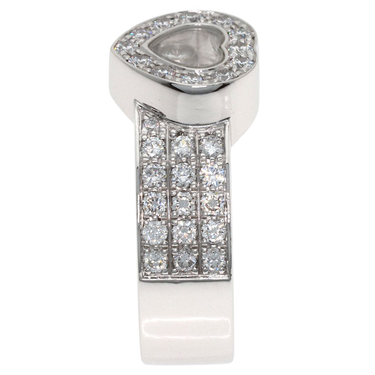 Chopard Happy diamond Ring K18 White Gold Ladies [Used]