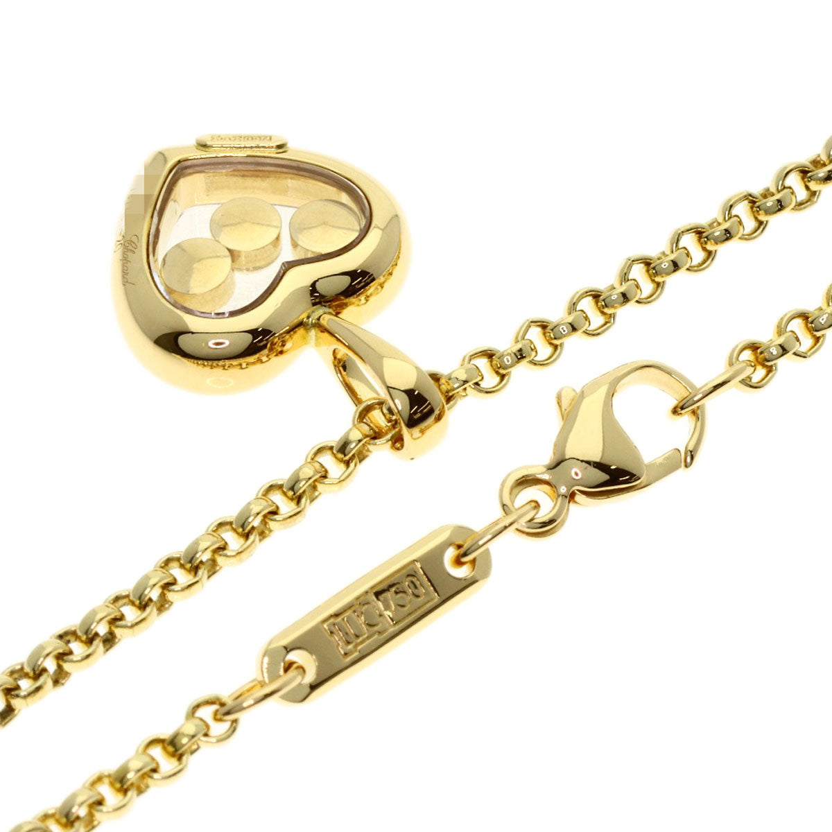 Chopard Happy Diamond Necklace K18 Yellow Gold Ladies [Used]