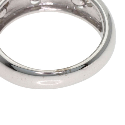 MIKIMOTO 3P Pearl Pearl Ring K18 White Gold Ladies [Used]