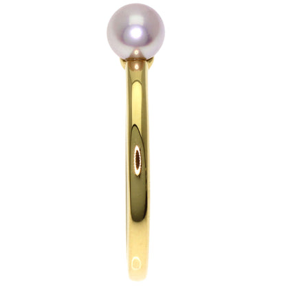 MIKIMOTO Baby Pearl Pearl Diamond Ring K18 Yellow Gold Ladies [Used]