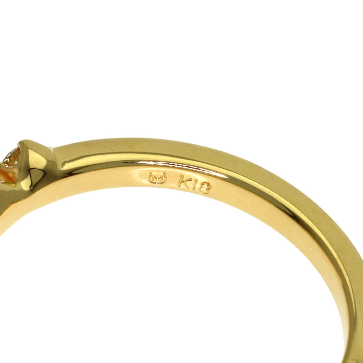 MIKIMOTO Baby Pearl Pearl Diamond Ring K18 Yellow Gold Ladies [Used]