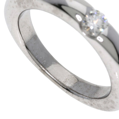 CARTIER Ellipse Diamond #53 Ring K18 White Gold Ladies [Used]