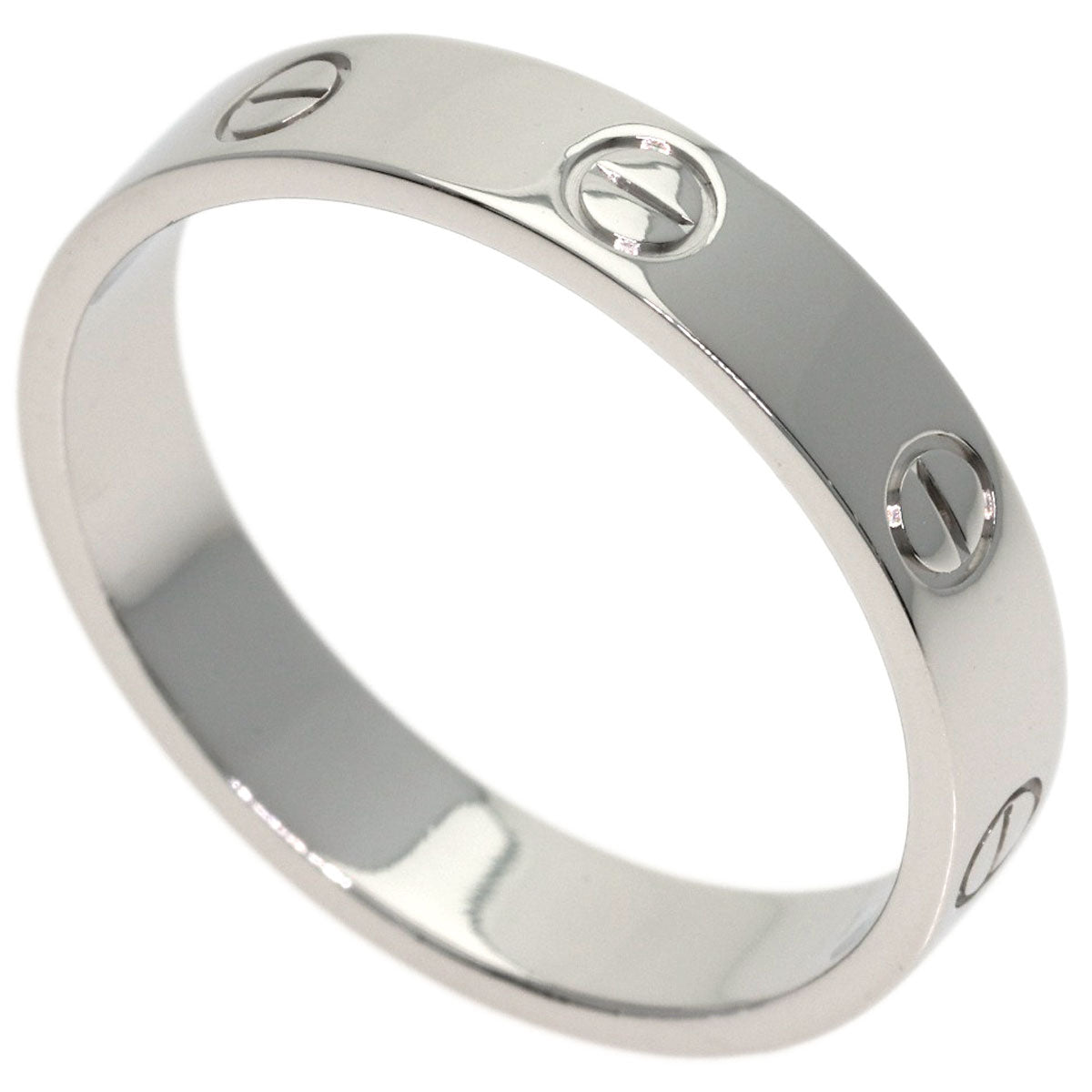 CARTIER Mini love ring #59 Ring Platinum PT950 Ladies [Used]