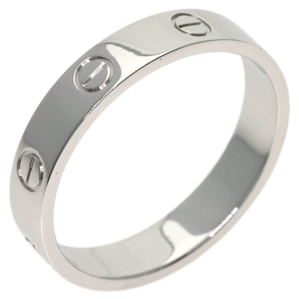 CARTIER Mini love ring #59 Ring Platinum PT950 Ladies [Used]