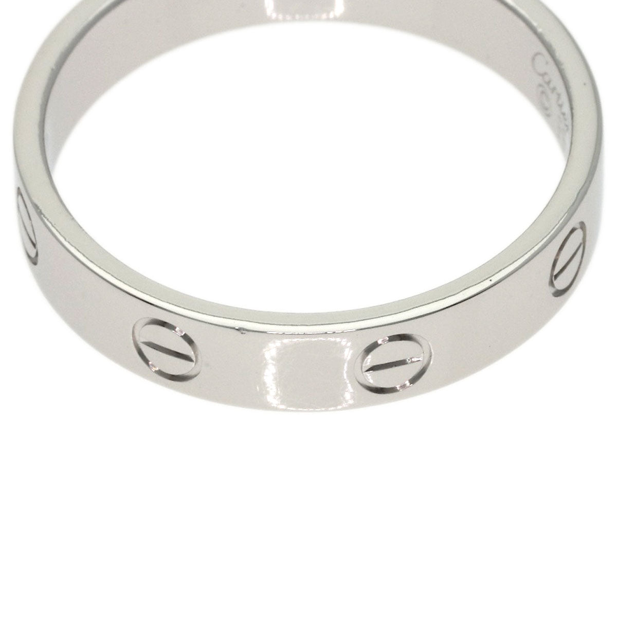 CARTIER Mini love ring #59 Ring Platinum PT950 Ladies [Used]