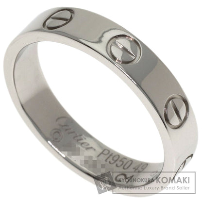 CARTIER mini love ring #49 Ring Platinum PT950 Ladies [Used]