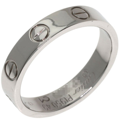 CARTIER mini love ring #49 Ring Platinum PT950 Ladies [Used]