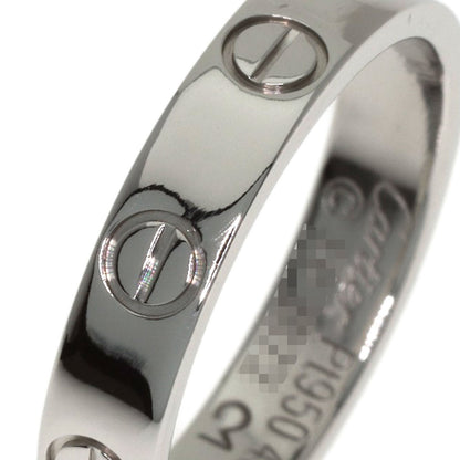 CARTIER mini love ring #49 Ring Platinum PT950 Ladies [Used]