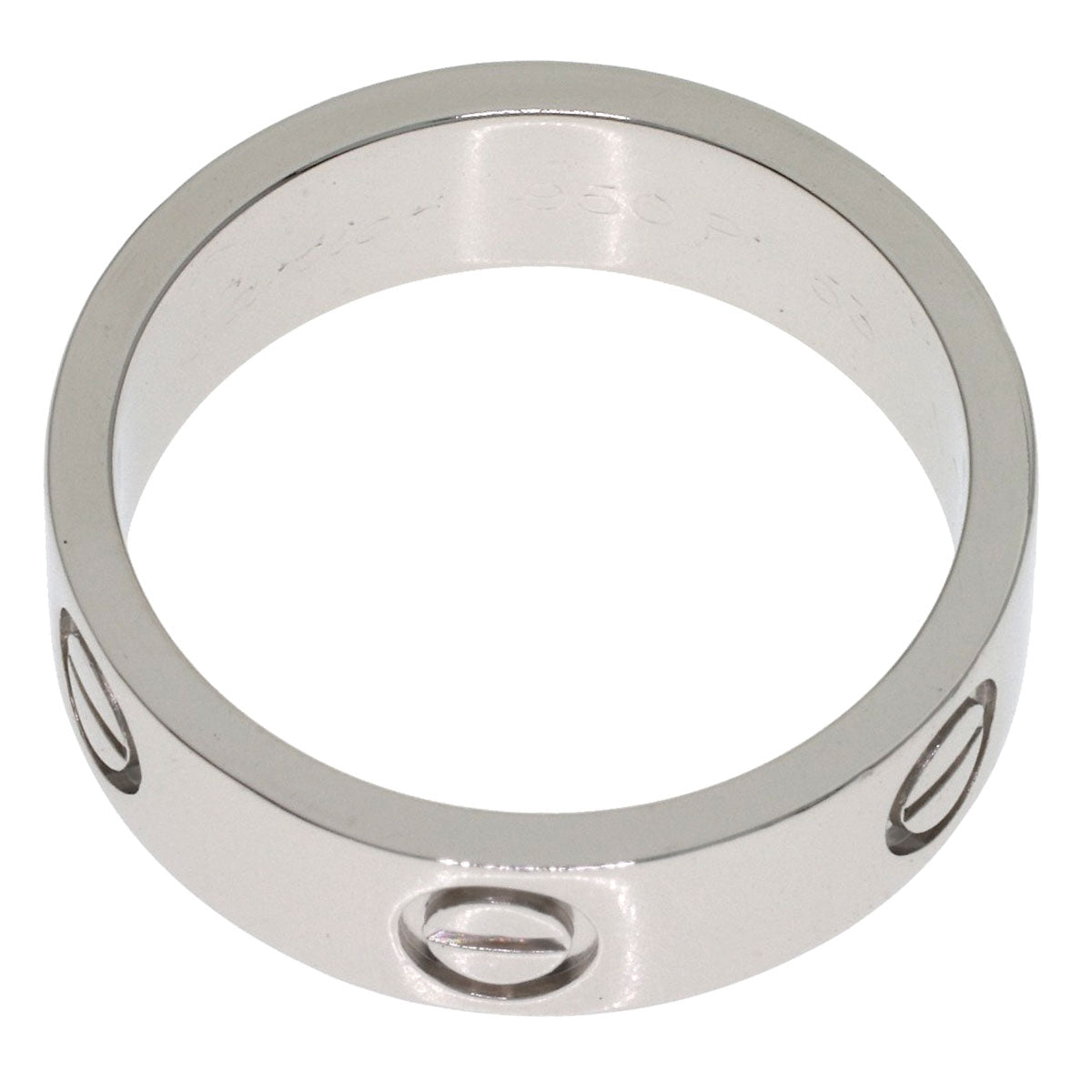 CARTIER love ring #53 Ring Platinum PT950 Ladies [Used]