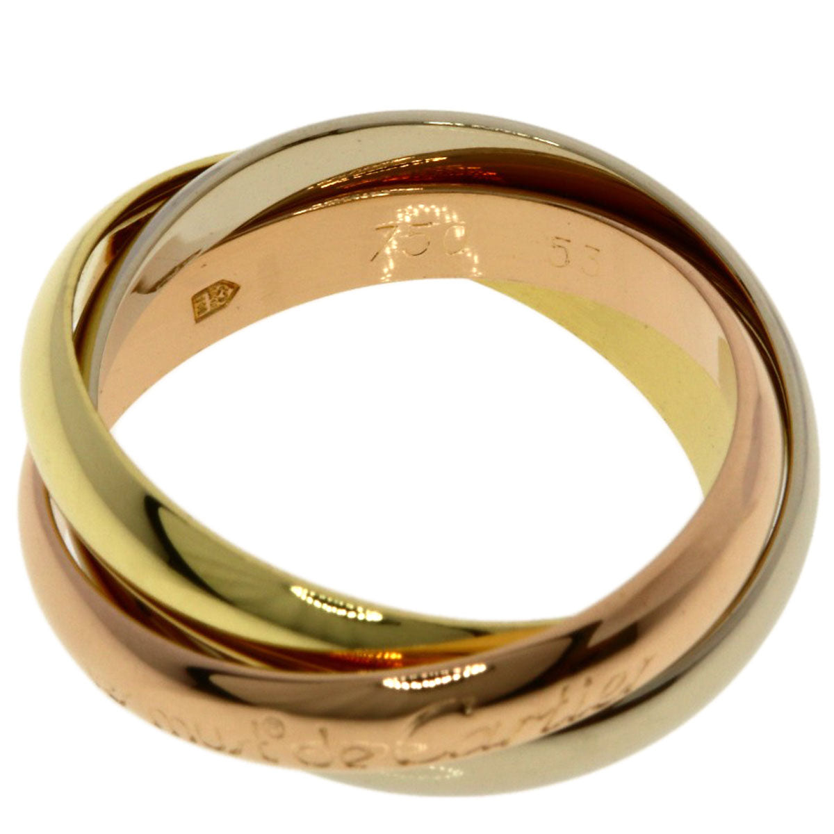 CARTIER Trinity #53 Ring K18 Yellow Gold K18 White GoldLadies [Used]