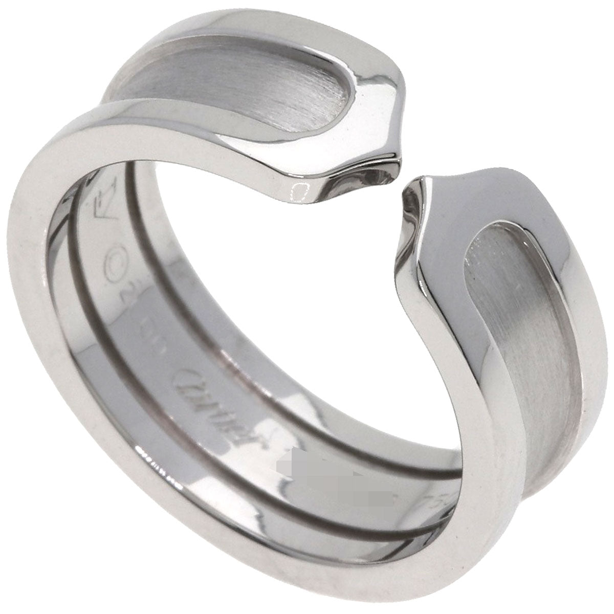 CARTIER C2 ring # 51 Ring K18 White Gold Ladies [Used]