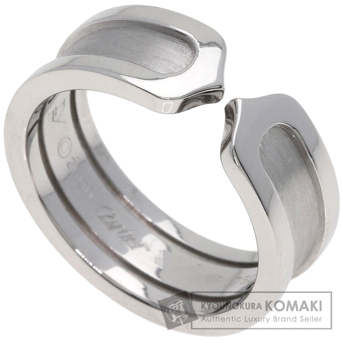 CARTIER C2 ring # 51 Ring K18 White Gold Ladies [Used]